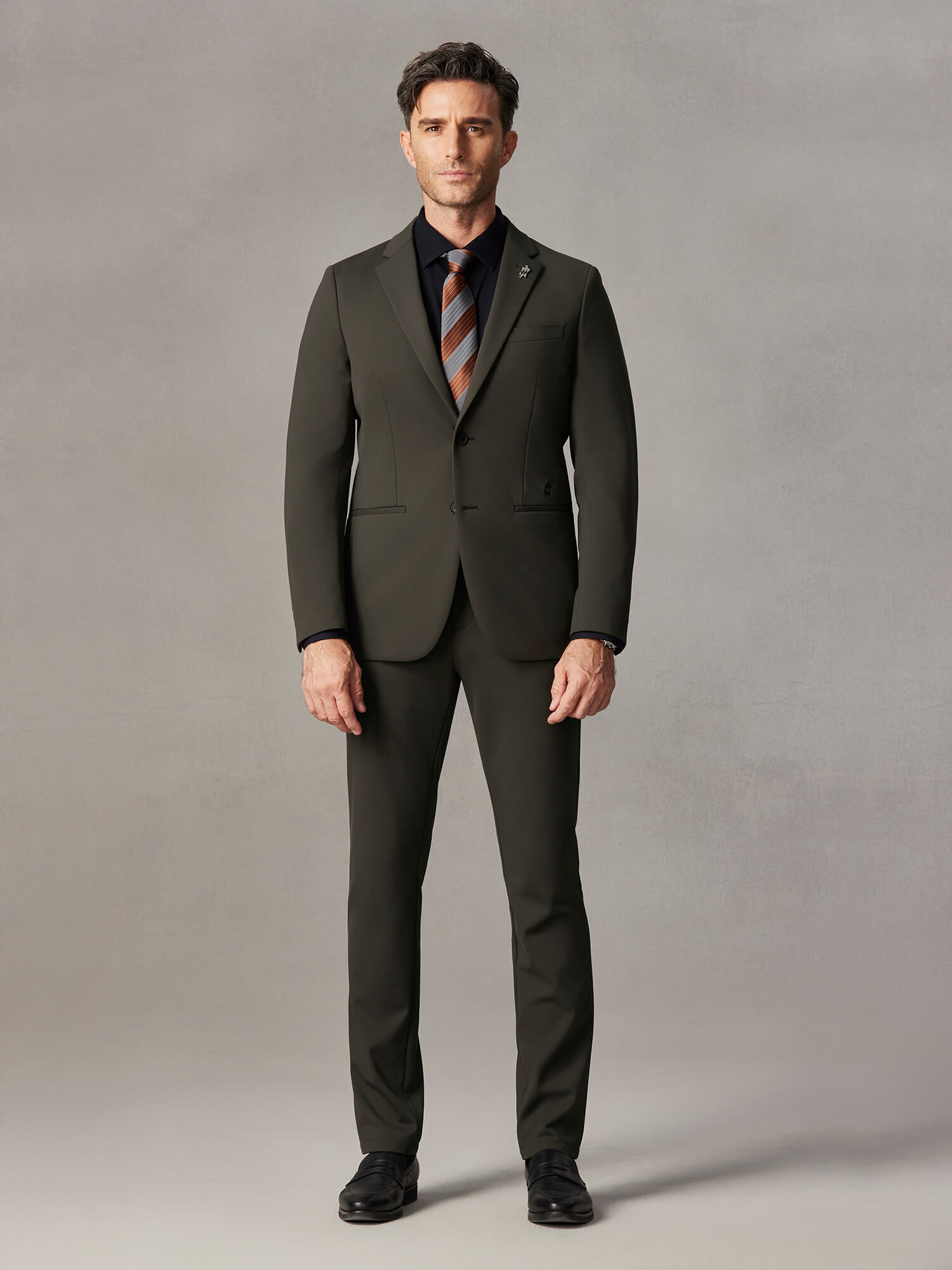 Autumn Brown Stretch Blazer