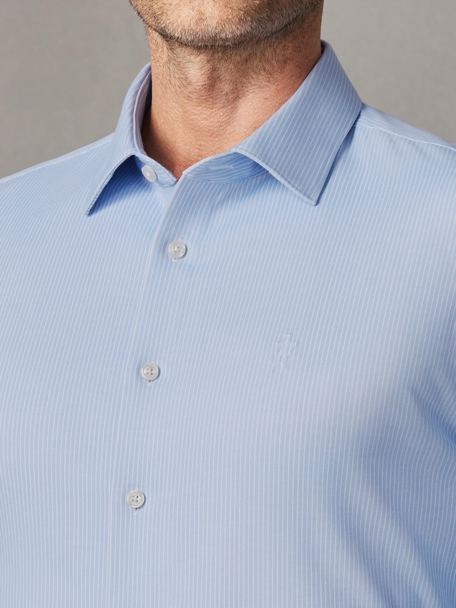 Stellar Blue Stripe Stretch Shirt