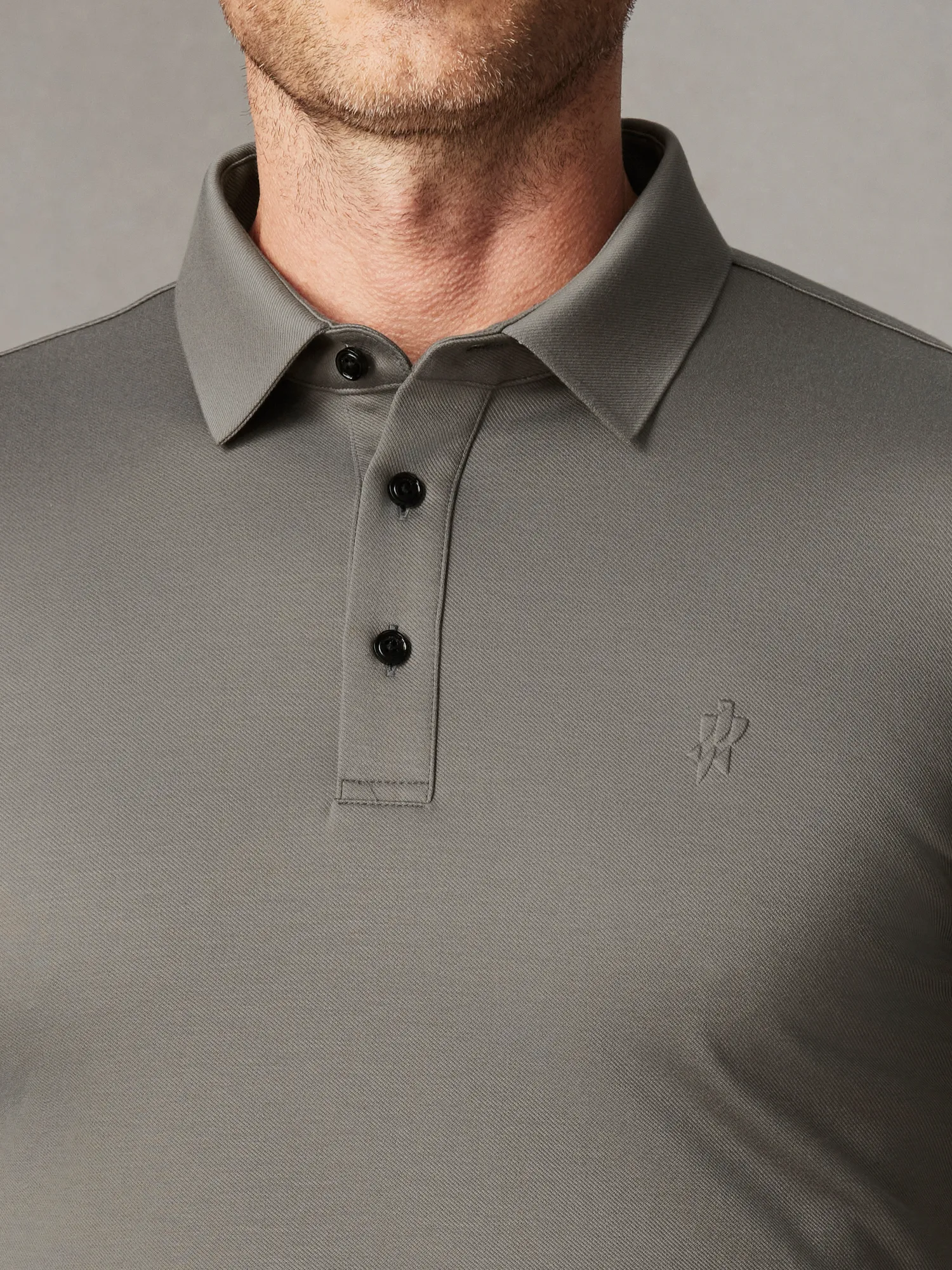 WarmTech Max Silk Cashmere Gray Stretch Polo