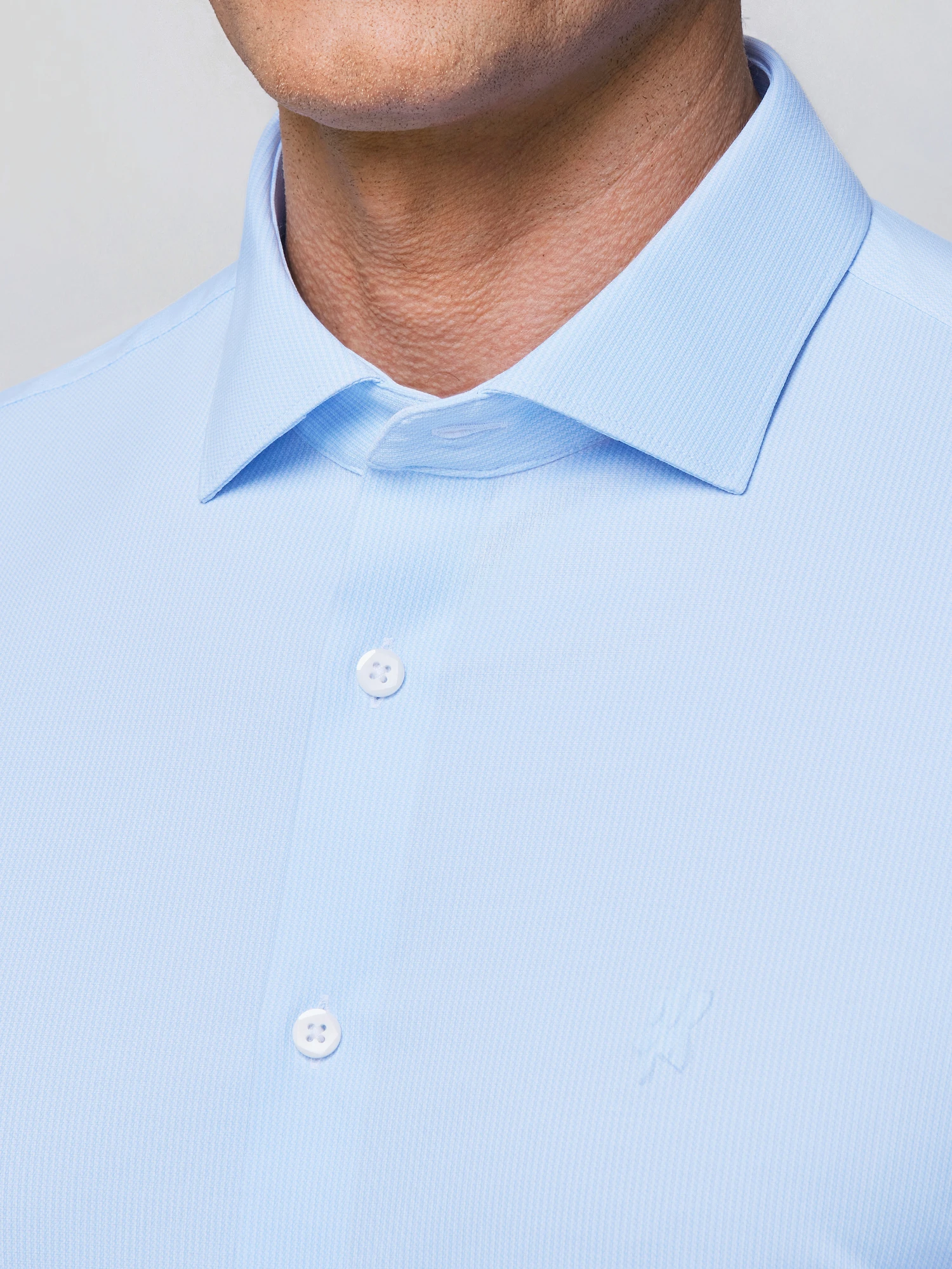 Clear Wave Blue Stripe Stretch Shirt