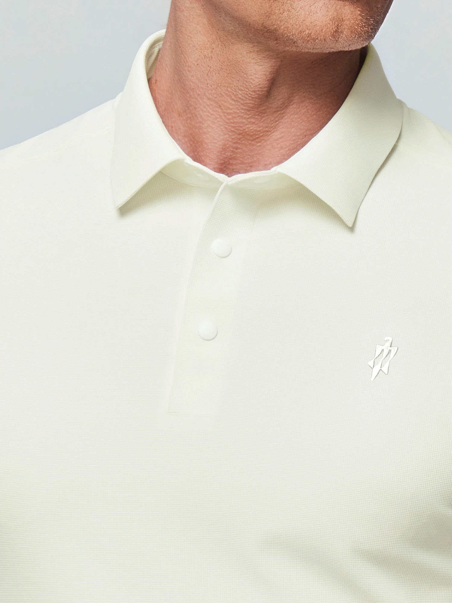 Cloud White Stretch Polo