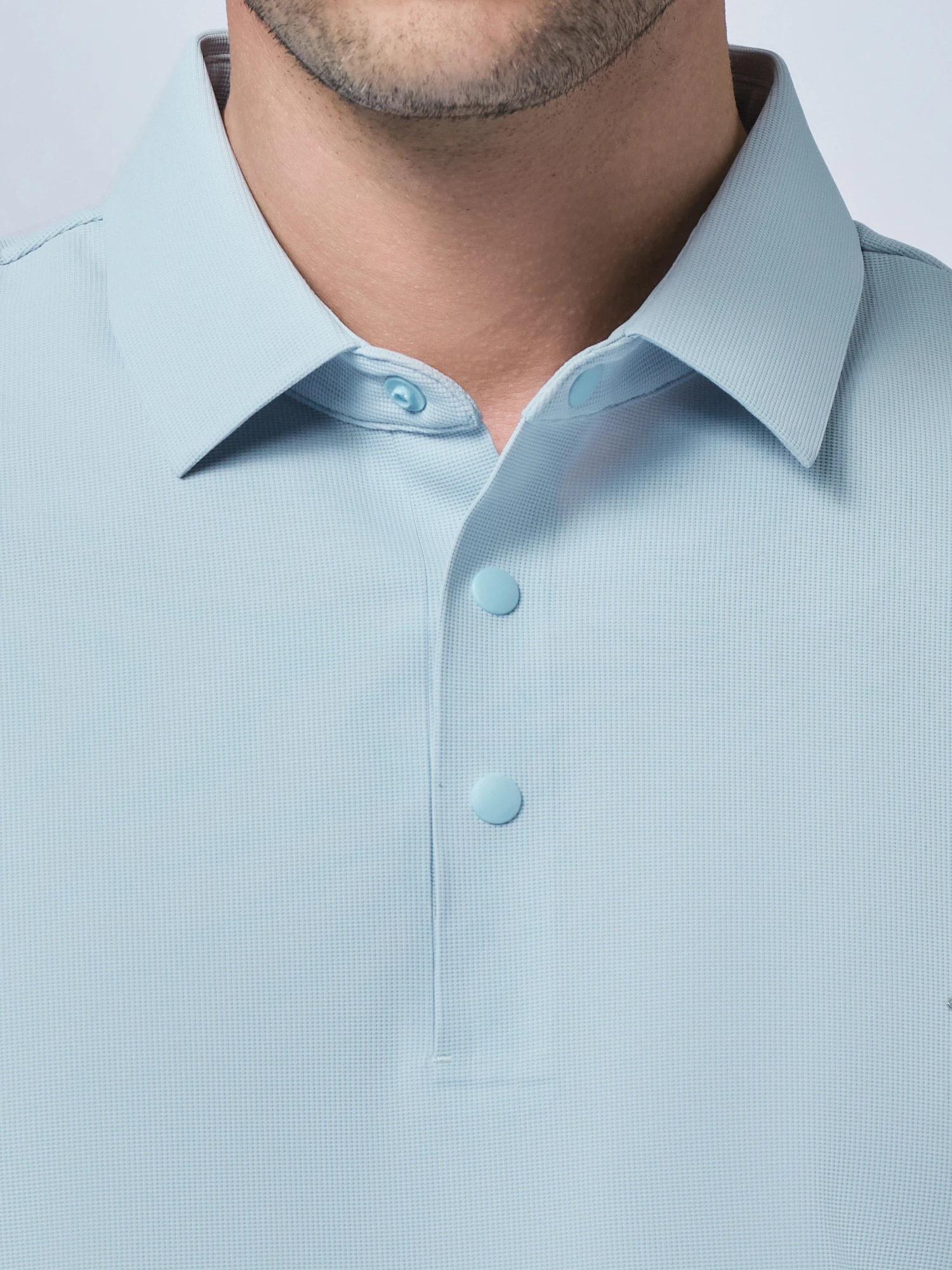 Light Blue Stretch Polo