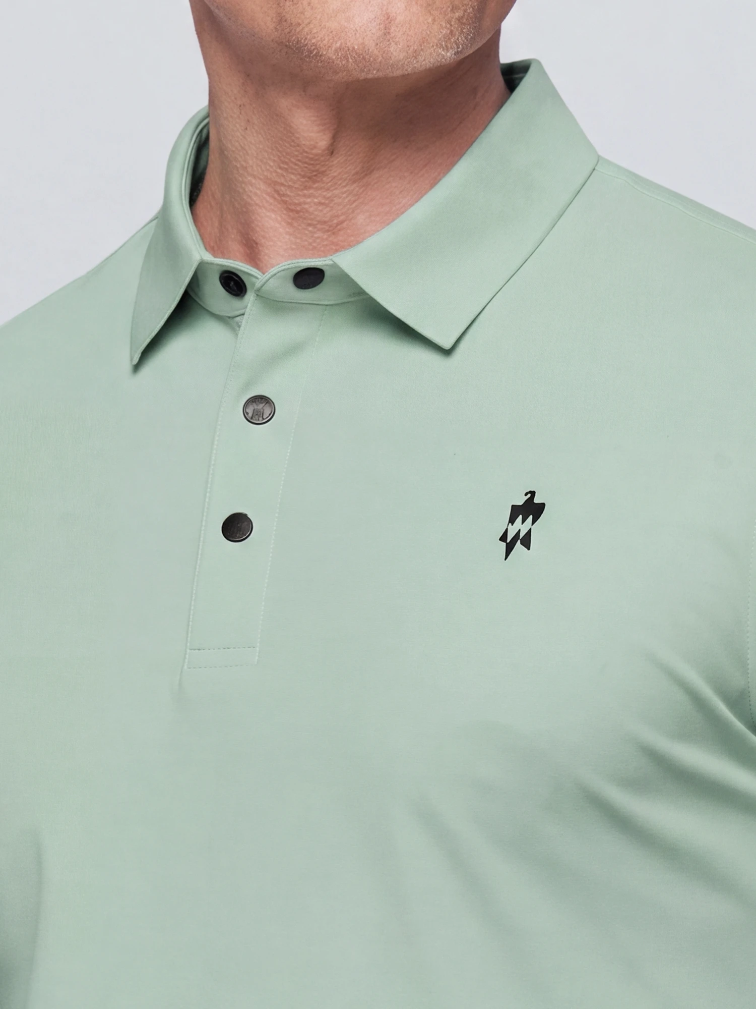 Clear Sky Blue Stretch Polo