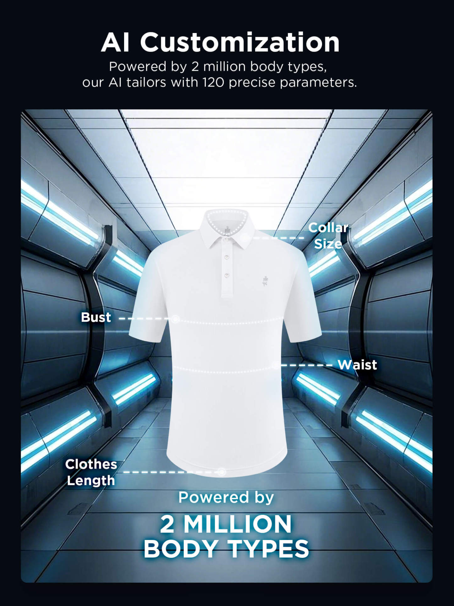 Ivory White High-Stretch Polo
