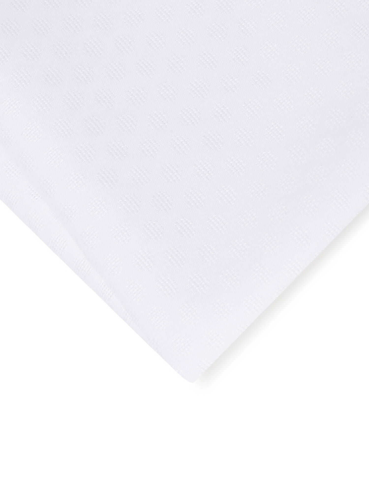 Bright White Polka Dot Pocket Square-Own Dream Shirts-Dress Shirts for Men