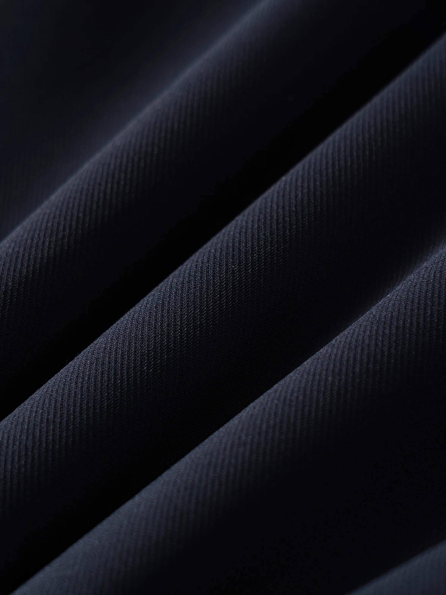 Starfield Navy Silk Wool Stretch Casual Pants