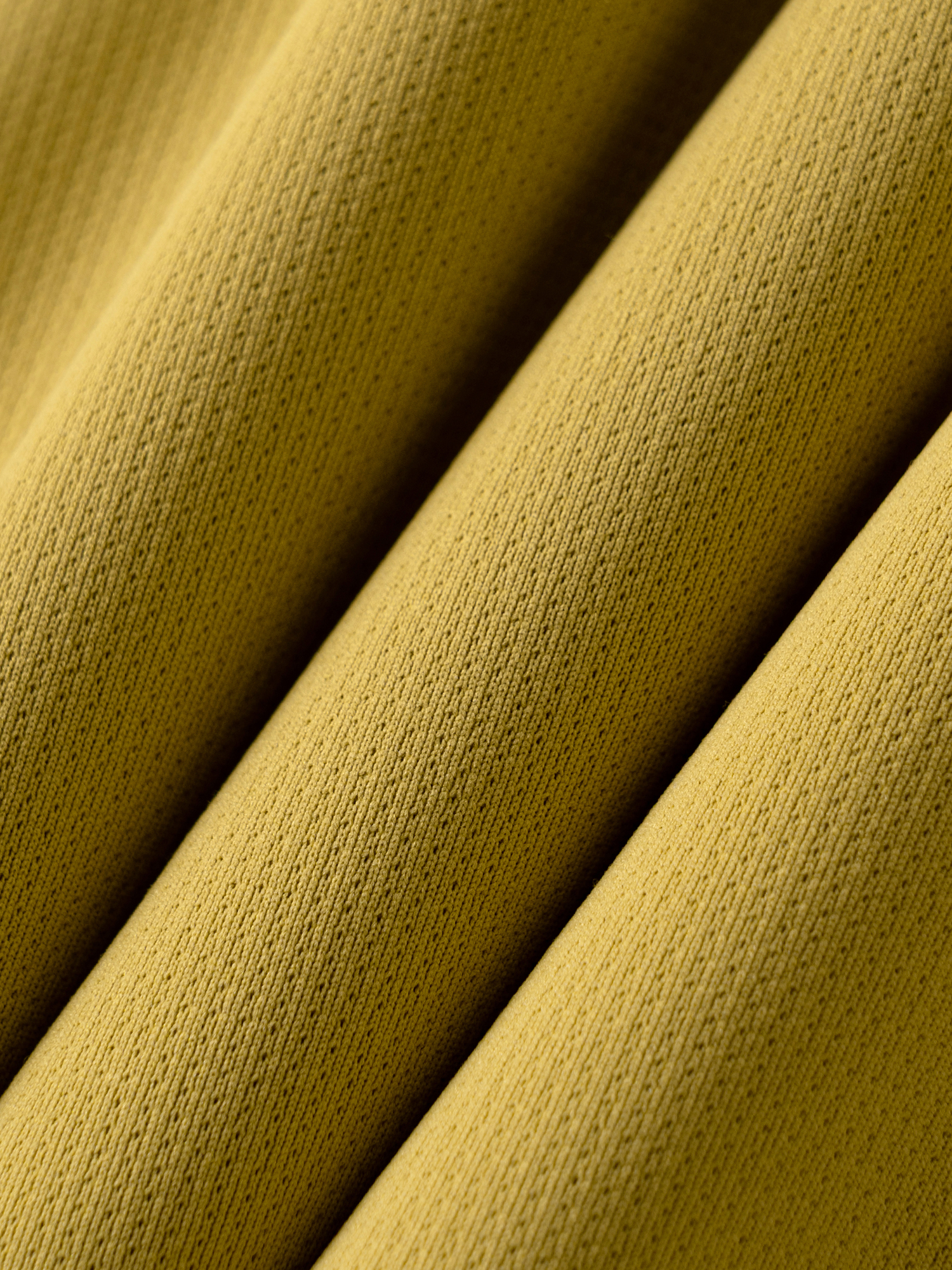Amber Gold Long-Sleeve Stretch Polo