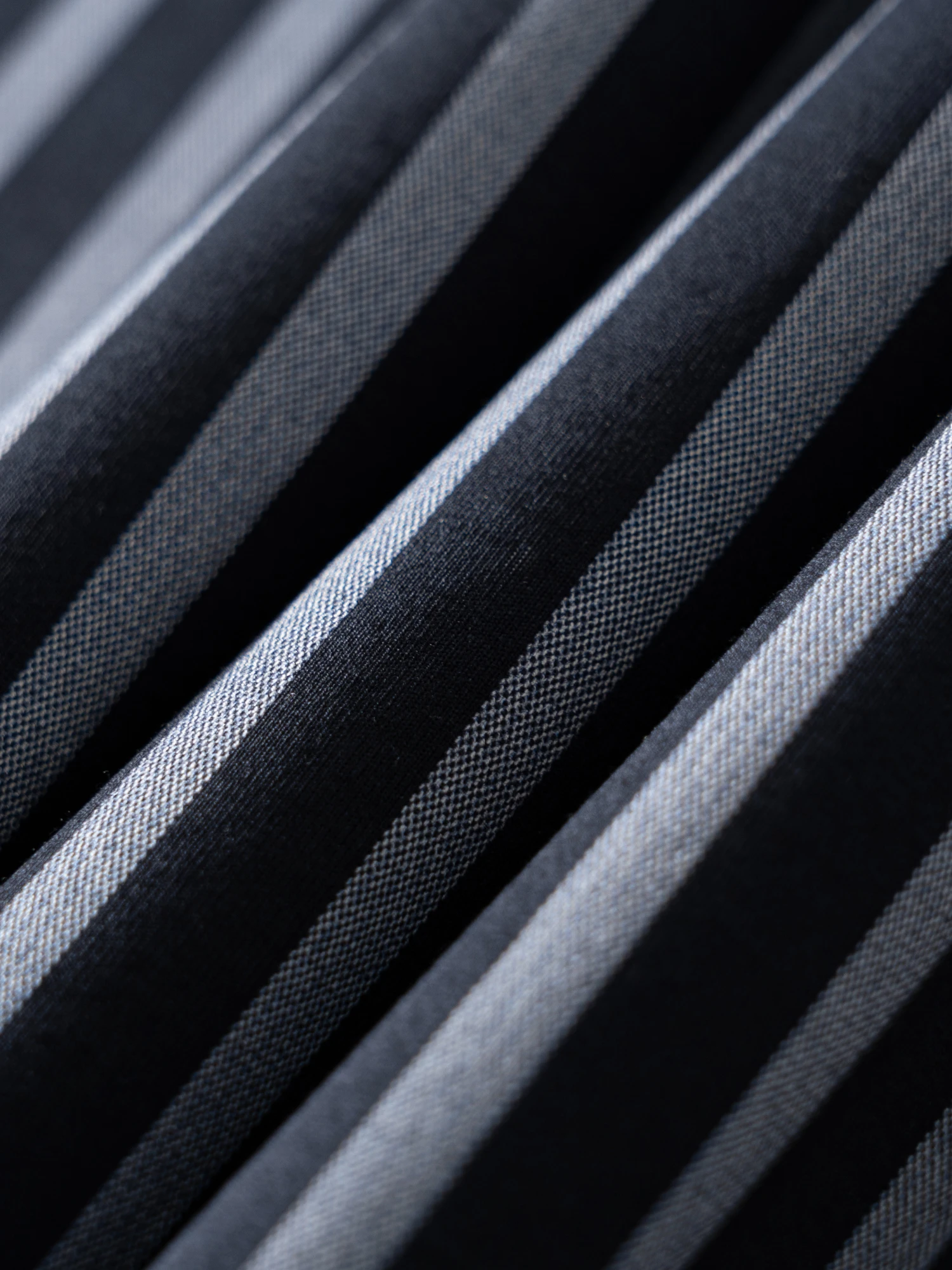 Deep Navy Stripe Stretch Shirt