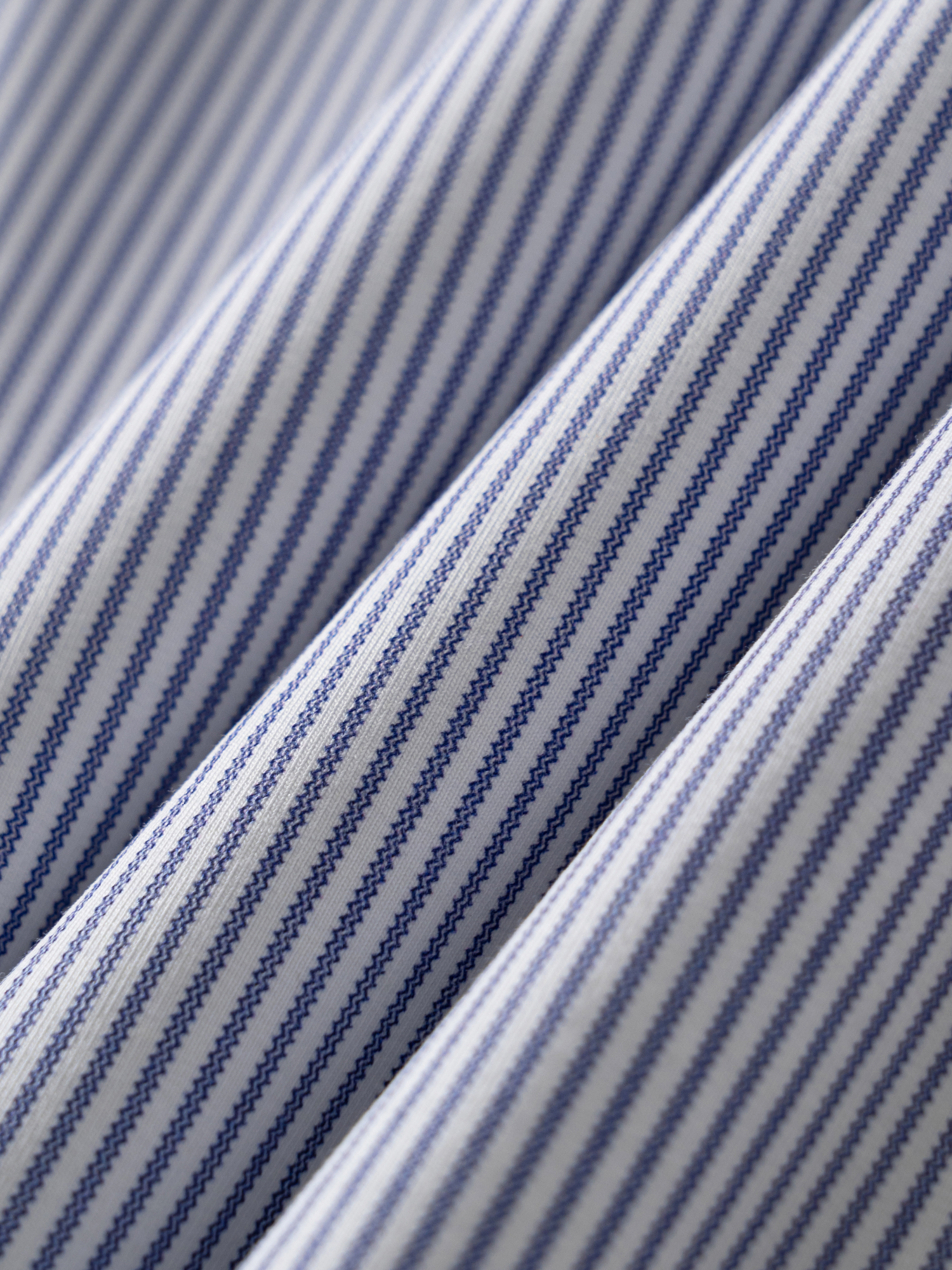 Ocean Blue Stripe Stretch Shirt