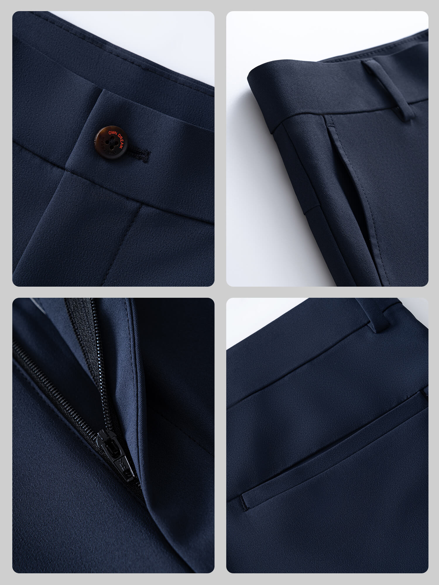 Golf Series‌ Tempest Blue High-Stretch Pants-Own Dream Shirts-Dress Shirts for Men