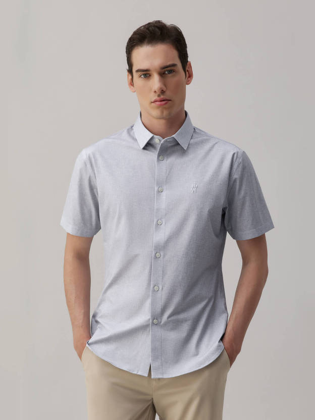 Moonrock Gray High-Stretch Short-Sleeve Shirt 