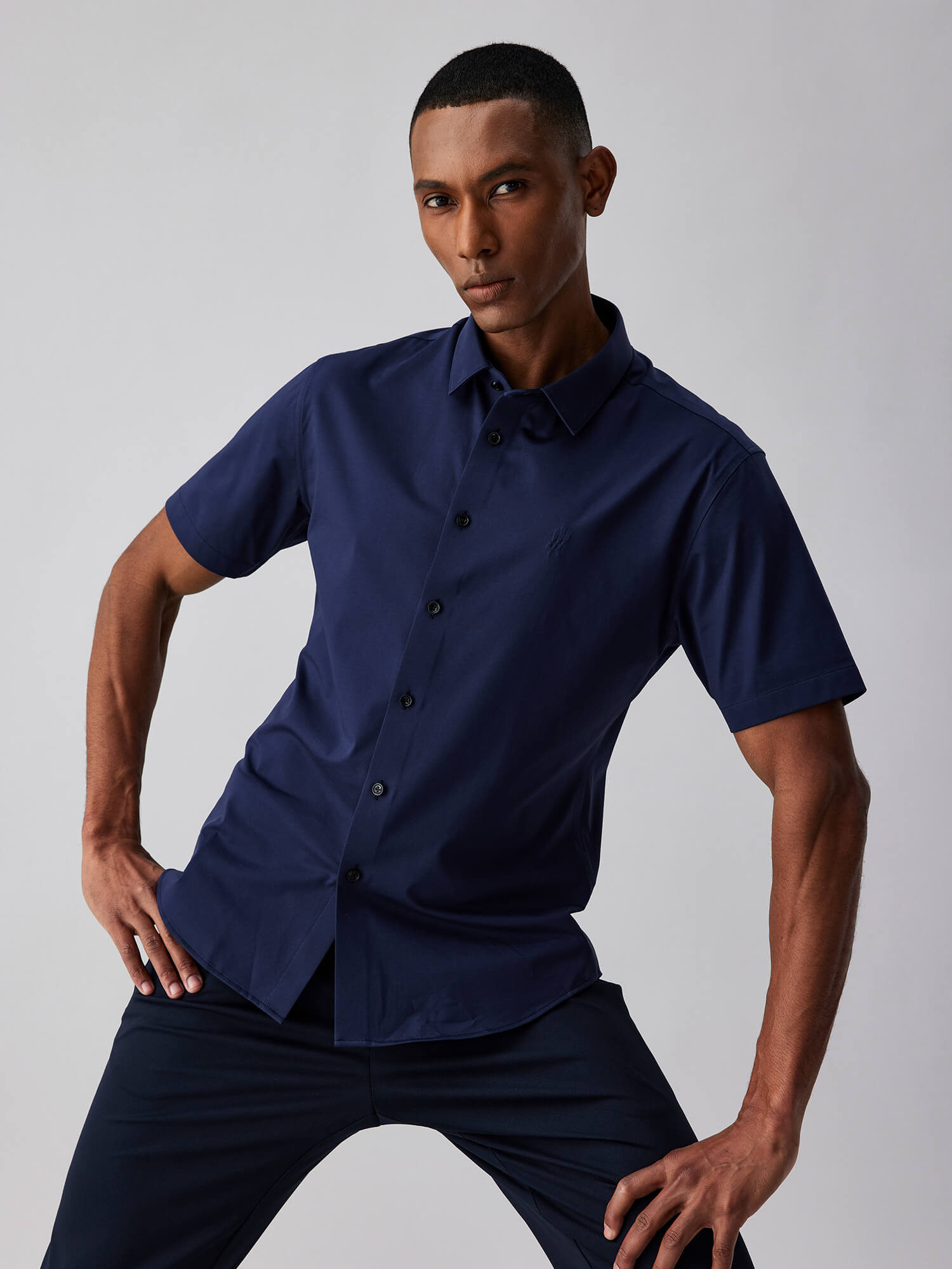 Jade J30 Sapphire High-Stretch Short-Sleeve Shirt