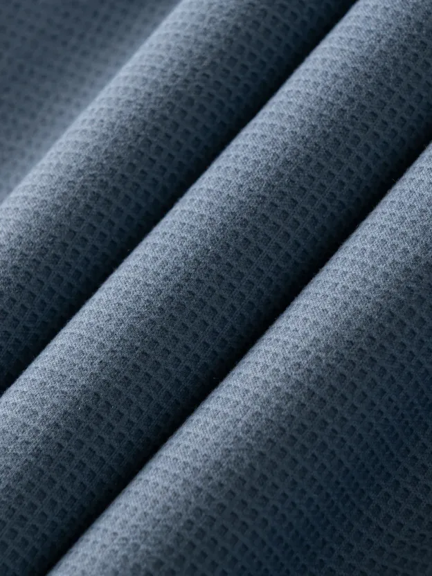 WarmTech Ultra Ice Blue Check Cashmere Stretch Shirt