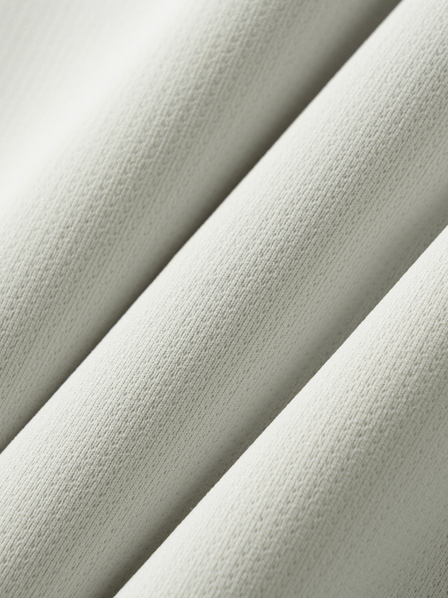 Ivory White Long-Sleeve Stretch Polo