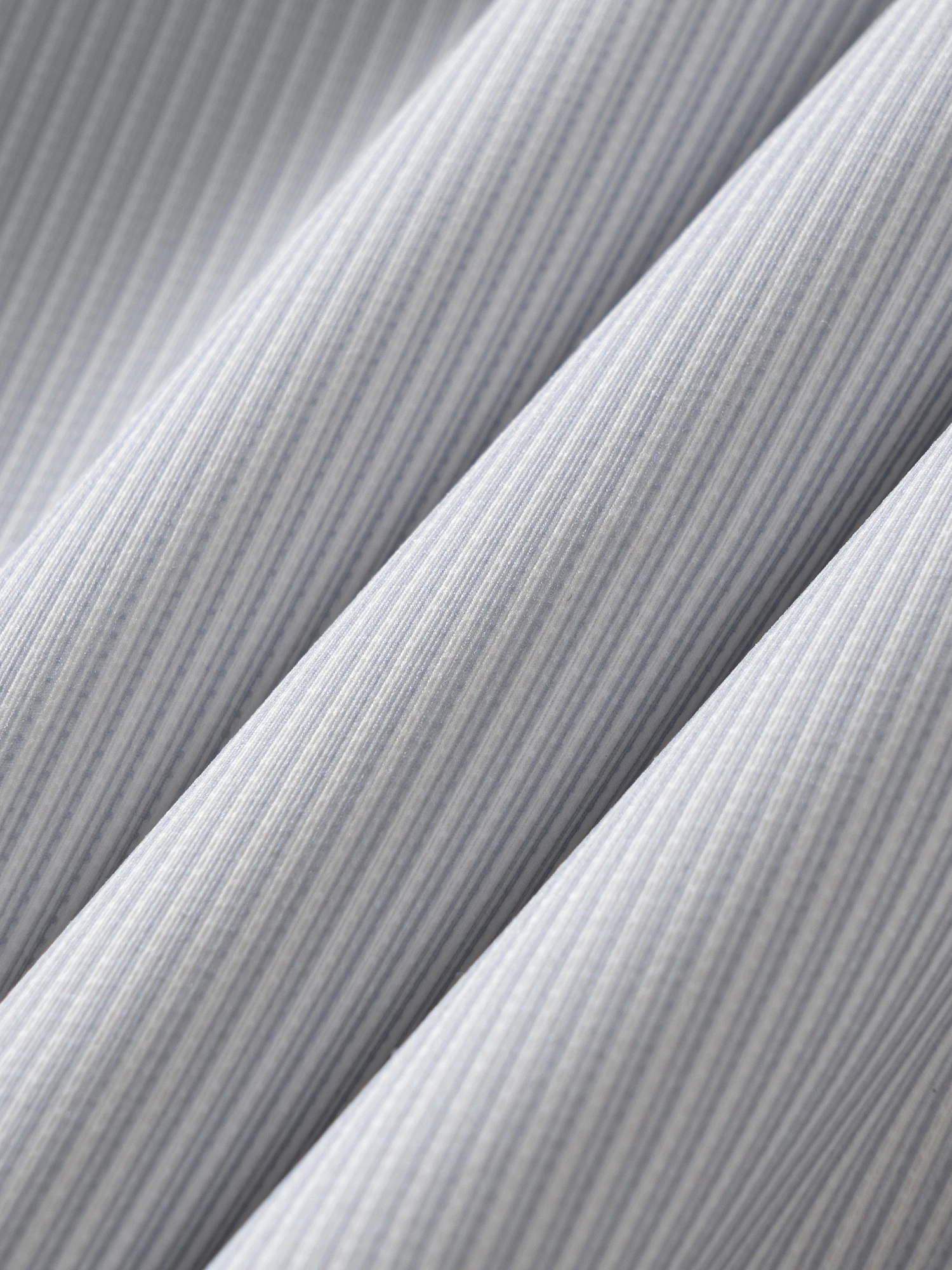 Snow Gray Stripe Stretch Shirt