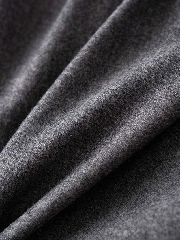 Lustrous Grey Wool Jacket