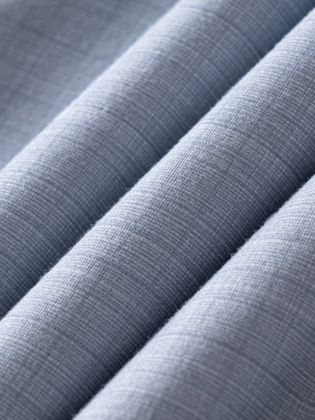 Mist Grey Cloudweave Pima Cotton High-Stretch Mulberry Silk Dress Shirt-Own Dream Shirts-Dress Shirts for Men