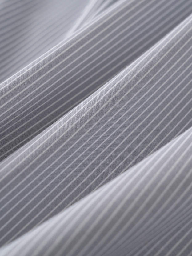 Stellar Gray Stripe Stretch Shirt