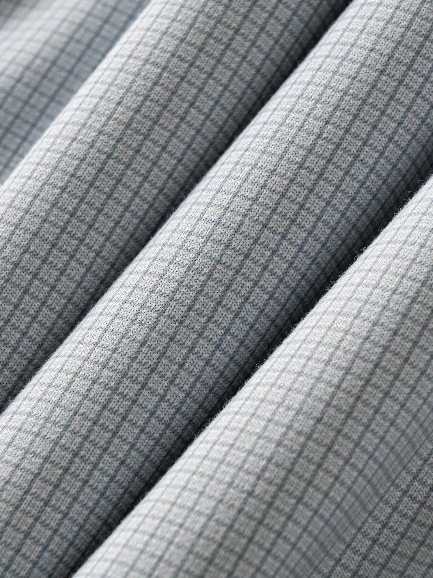 WarmTech Ultra Moonlight Gray Check Cashmere Stretch Shirt