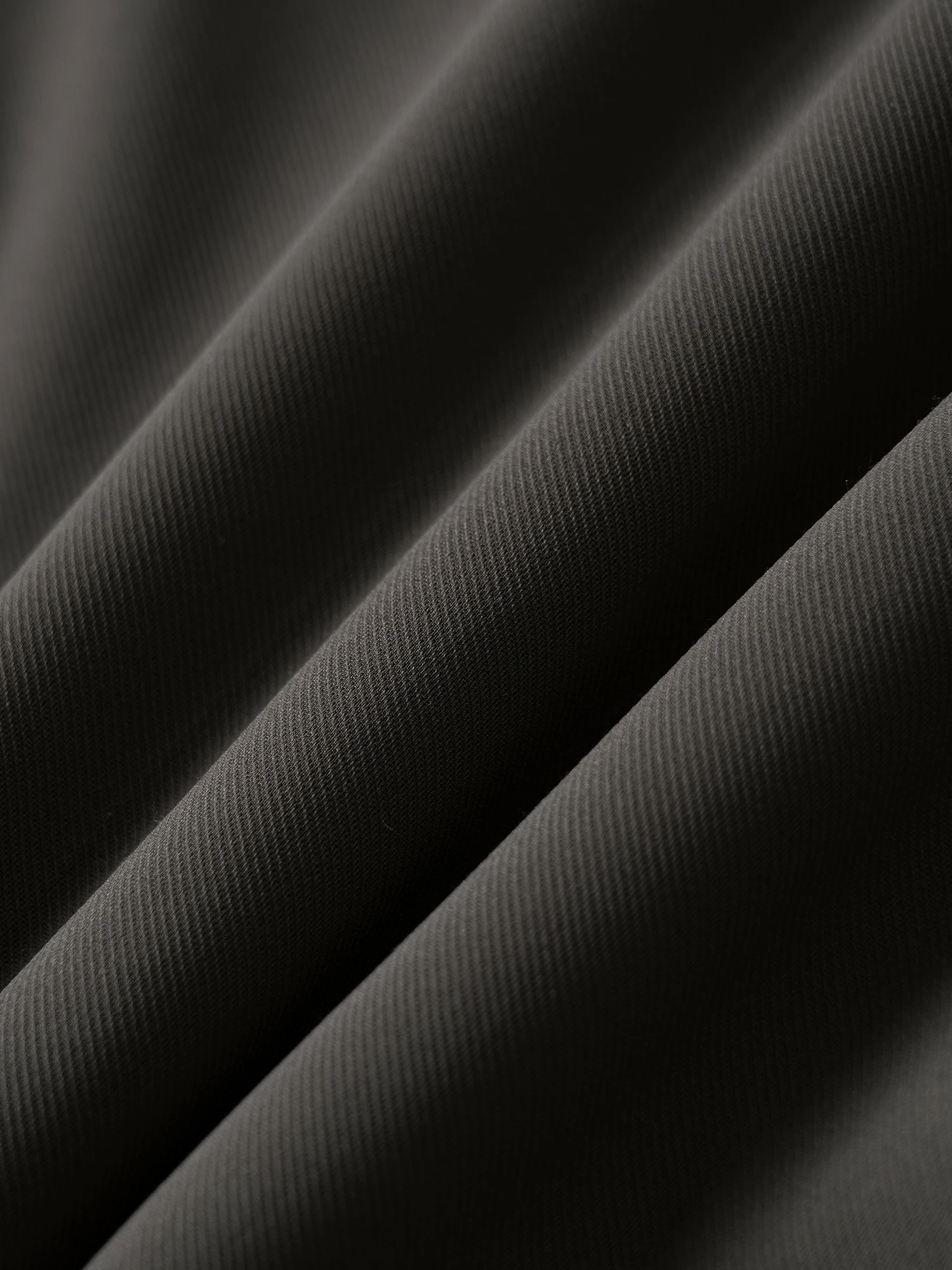 Amber Brown Silk Wool Stretch Casual Pants