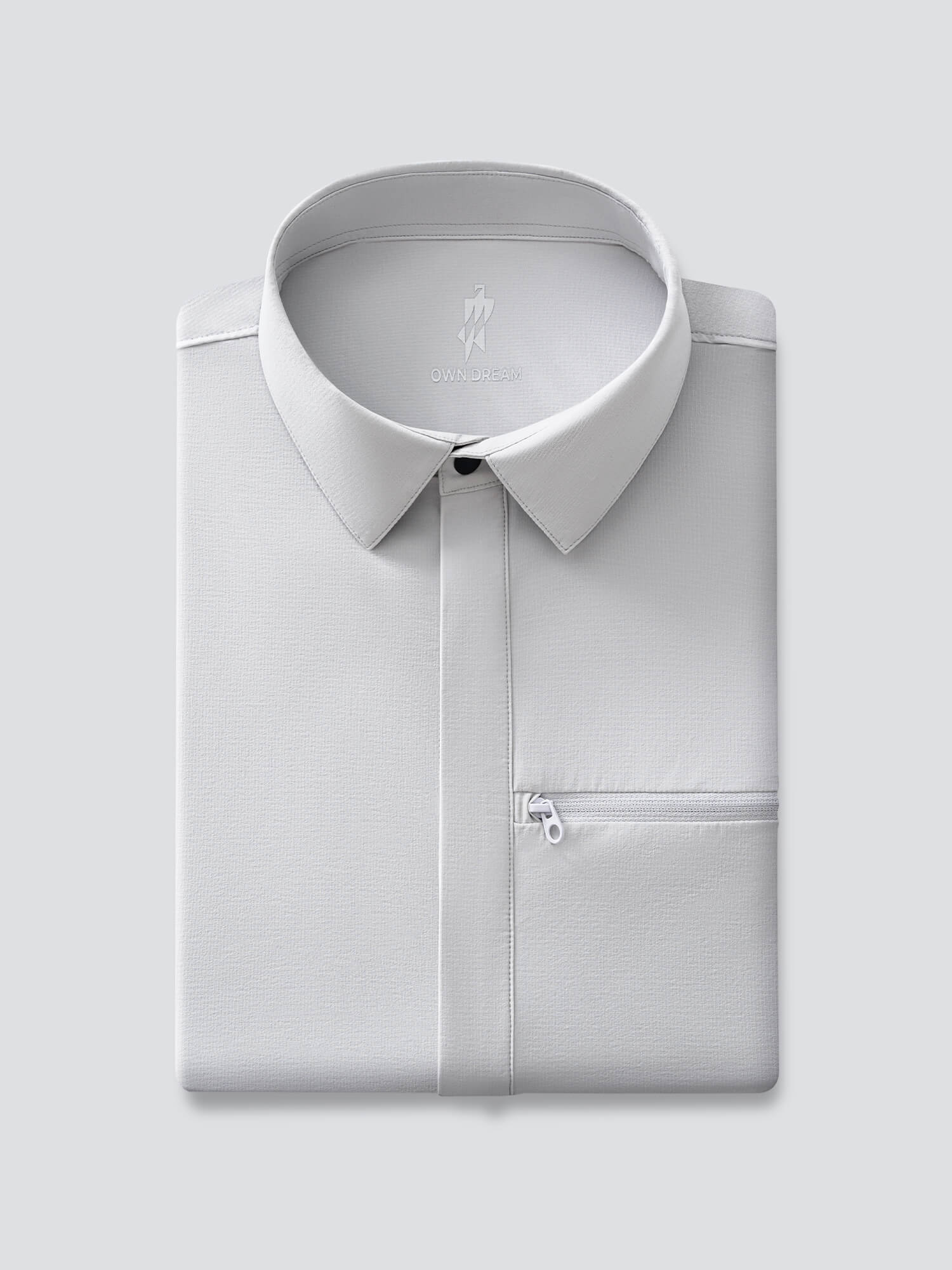 Titanium Gray High-Stretch Performance Shirt-Own Dream Shirts-Dress Shirts for Men