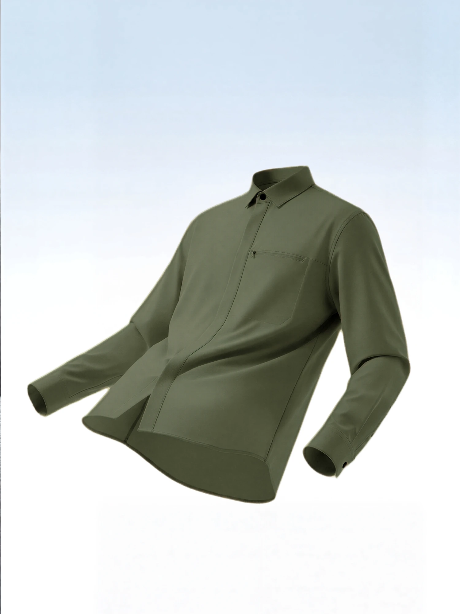 Trail Teal Travel Stretch Shirt