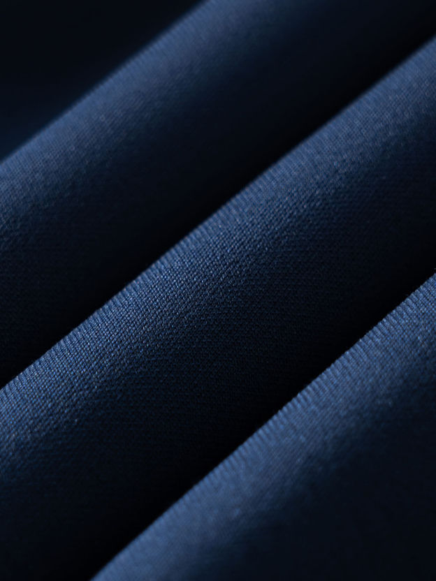 S50 Lustrous Dusk Blue Silk High-Stretch Shirt​-Own Dream Shirts-Dress Shirts for Men