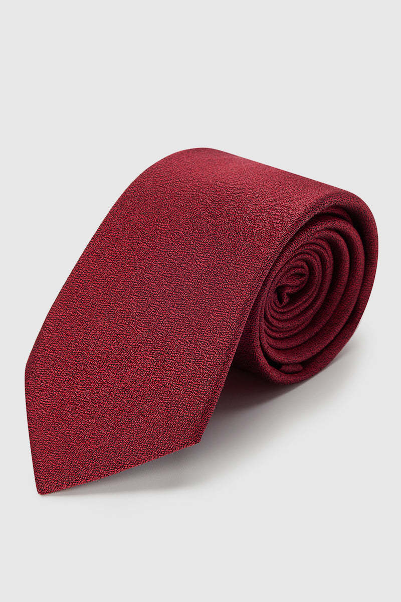 Red Cashmere Silk Necktie-OWN DREAM Shirts