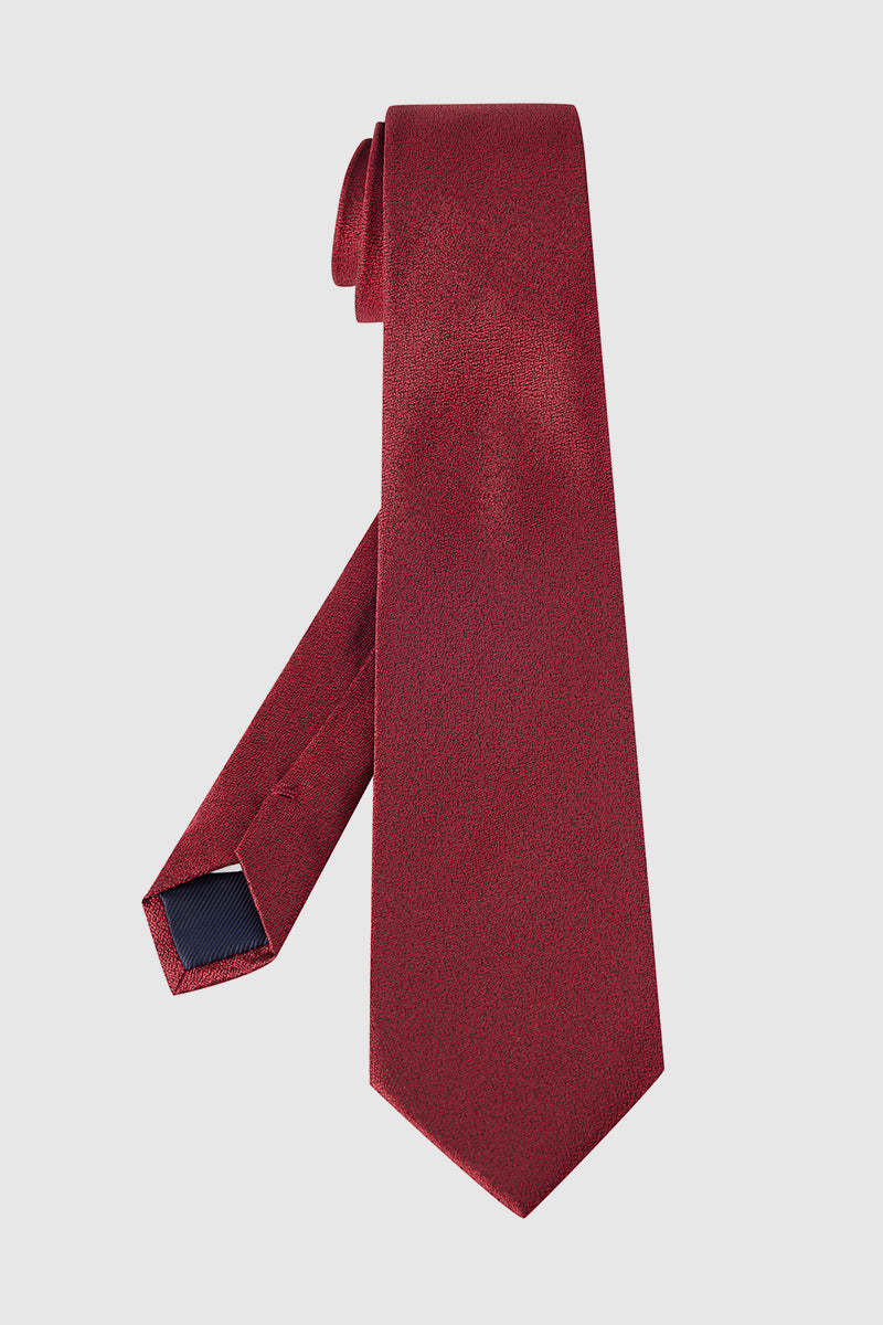 Red Cashmere Silk Necktie-OWN DREAM Shirts