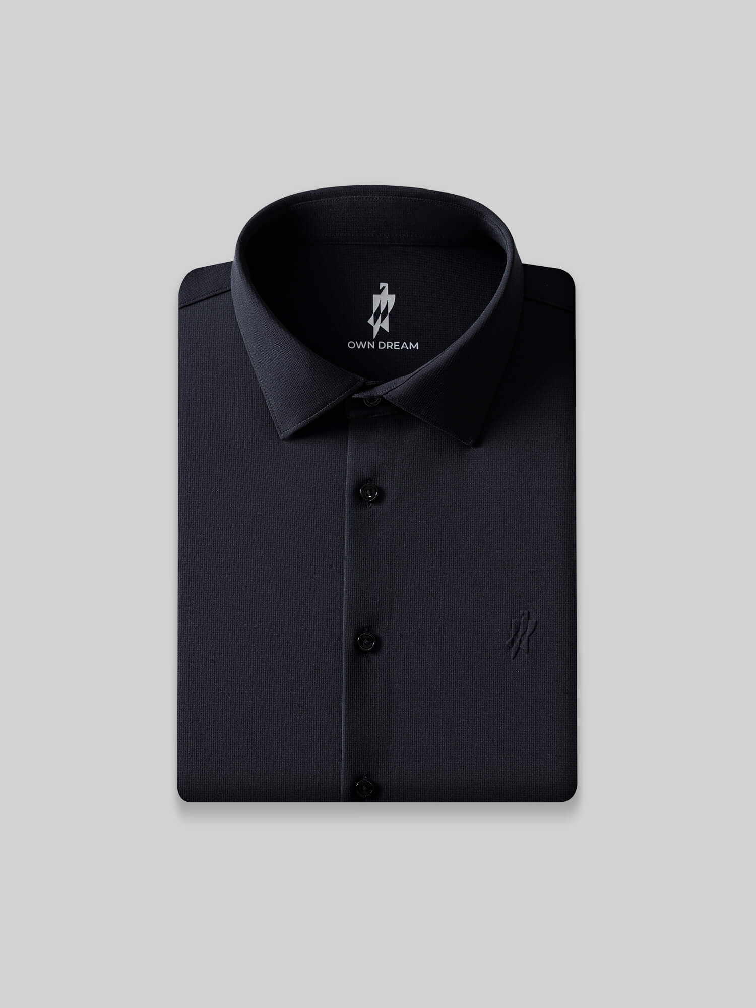 Ocean Teal Wool Check High-Stretch Shirt-Own Dream Shirts-Dress Shirts for Men