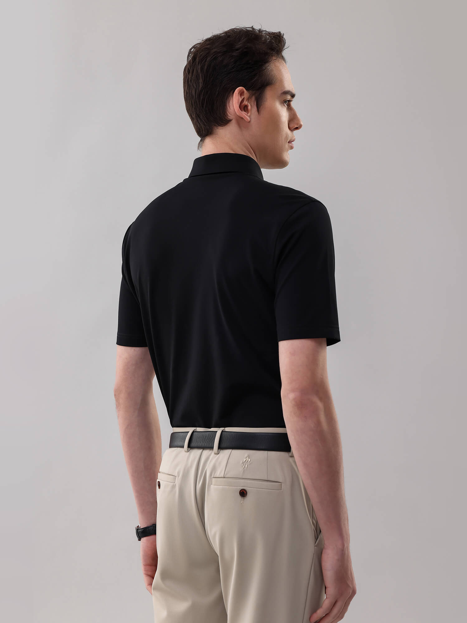 Meteorite Black High-Stretch Polo