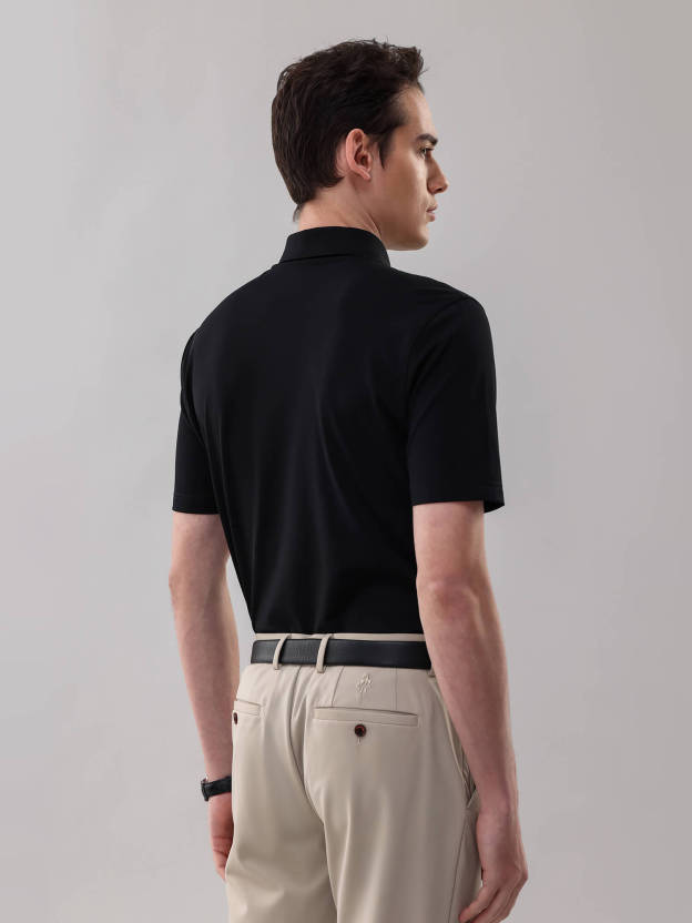 Meteorite Black High-Stretch Polo