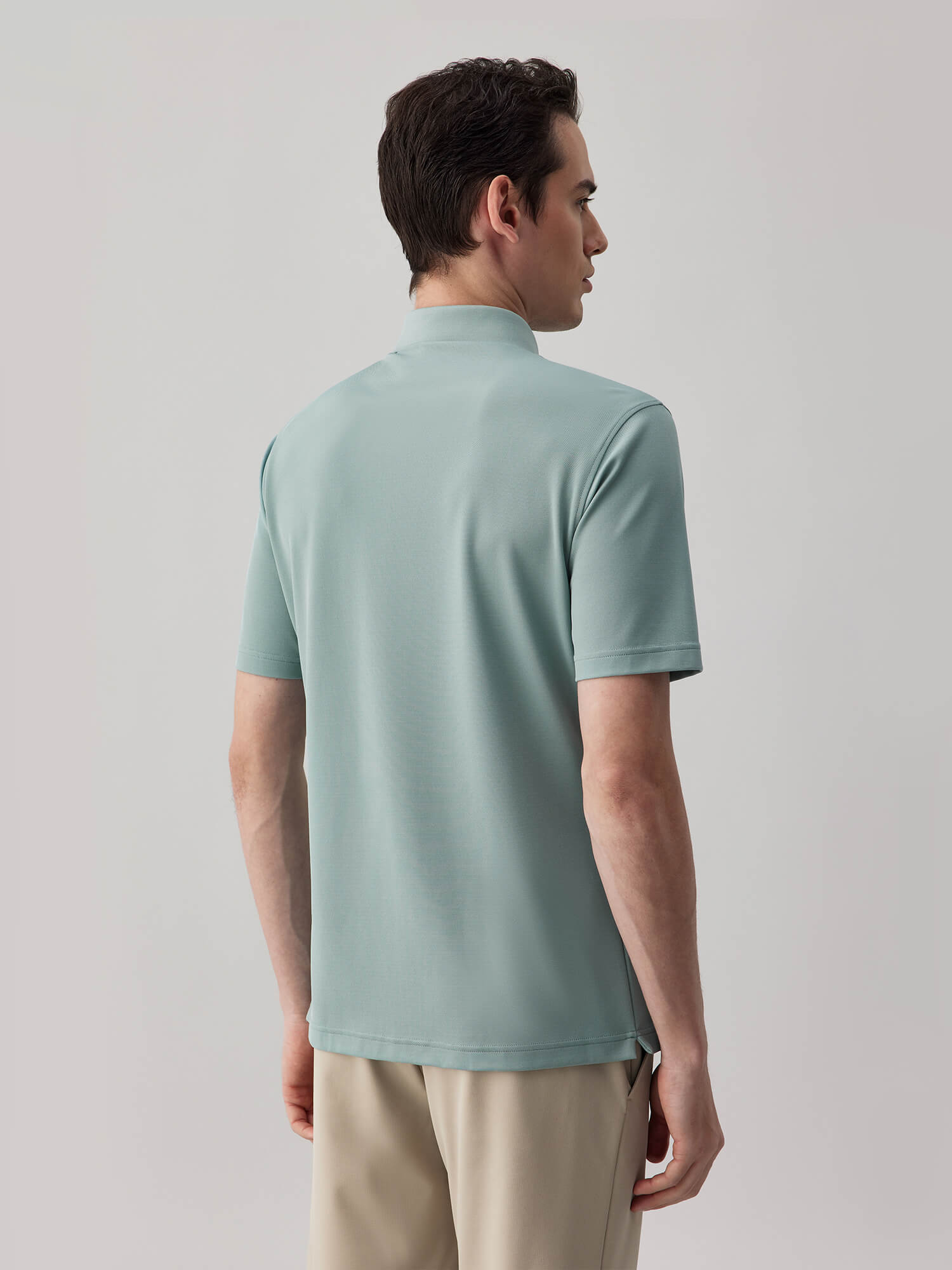 Mako Green High-Stretch Short-Sleeve Polo