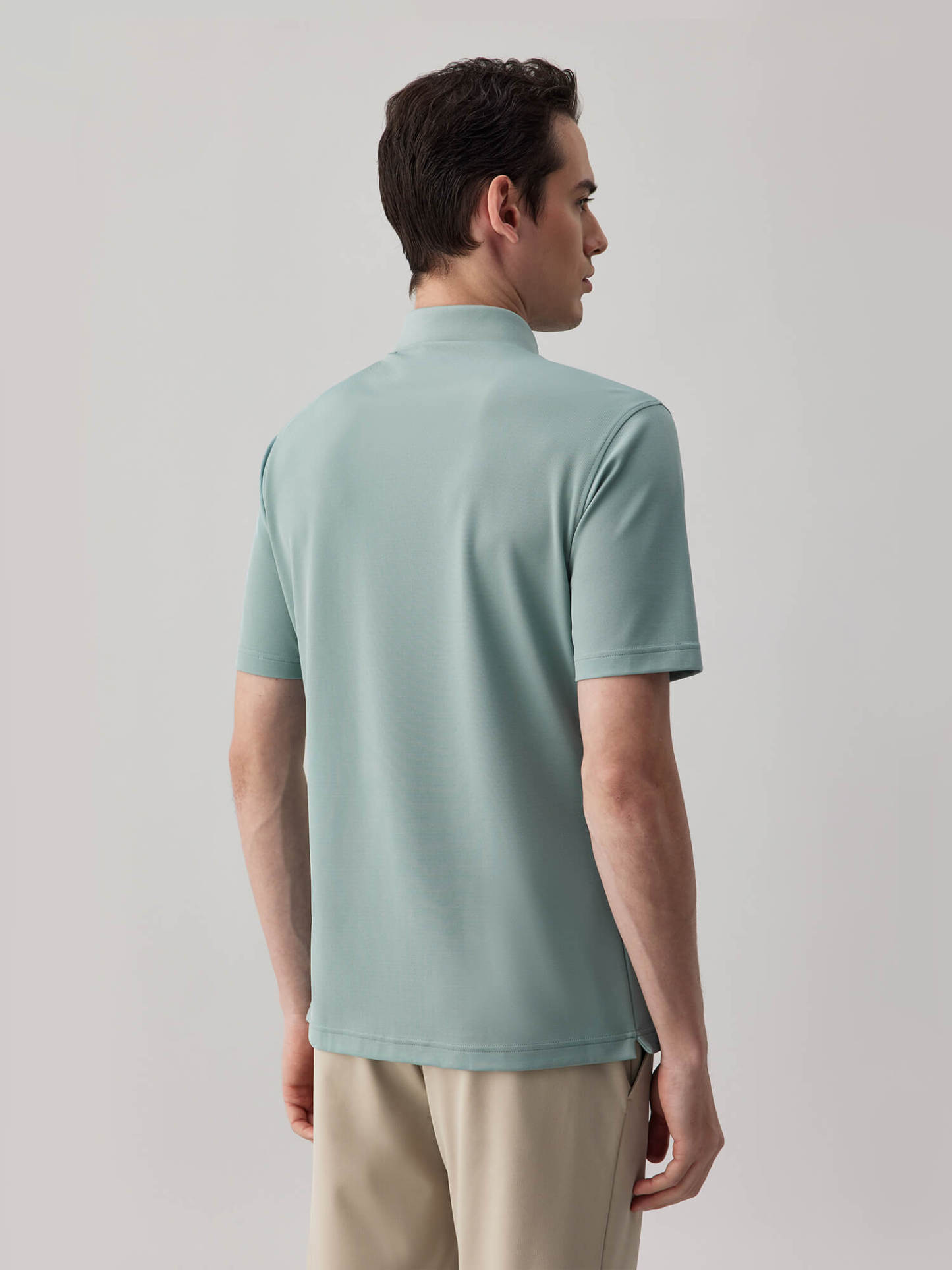 Mako Green High-Stretch Short-Sleeve Polo