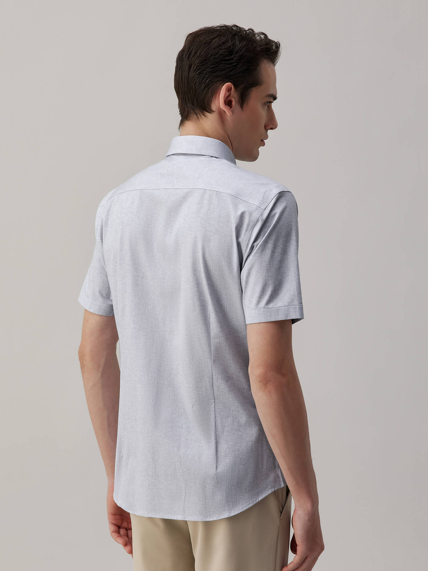 Moonrock Gray High-Stretch Short-Sleeve Shirt