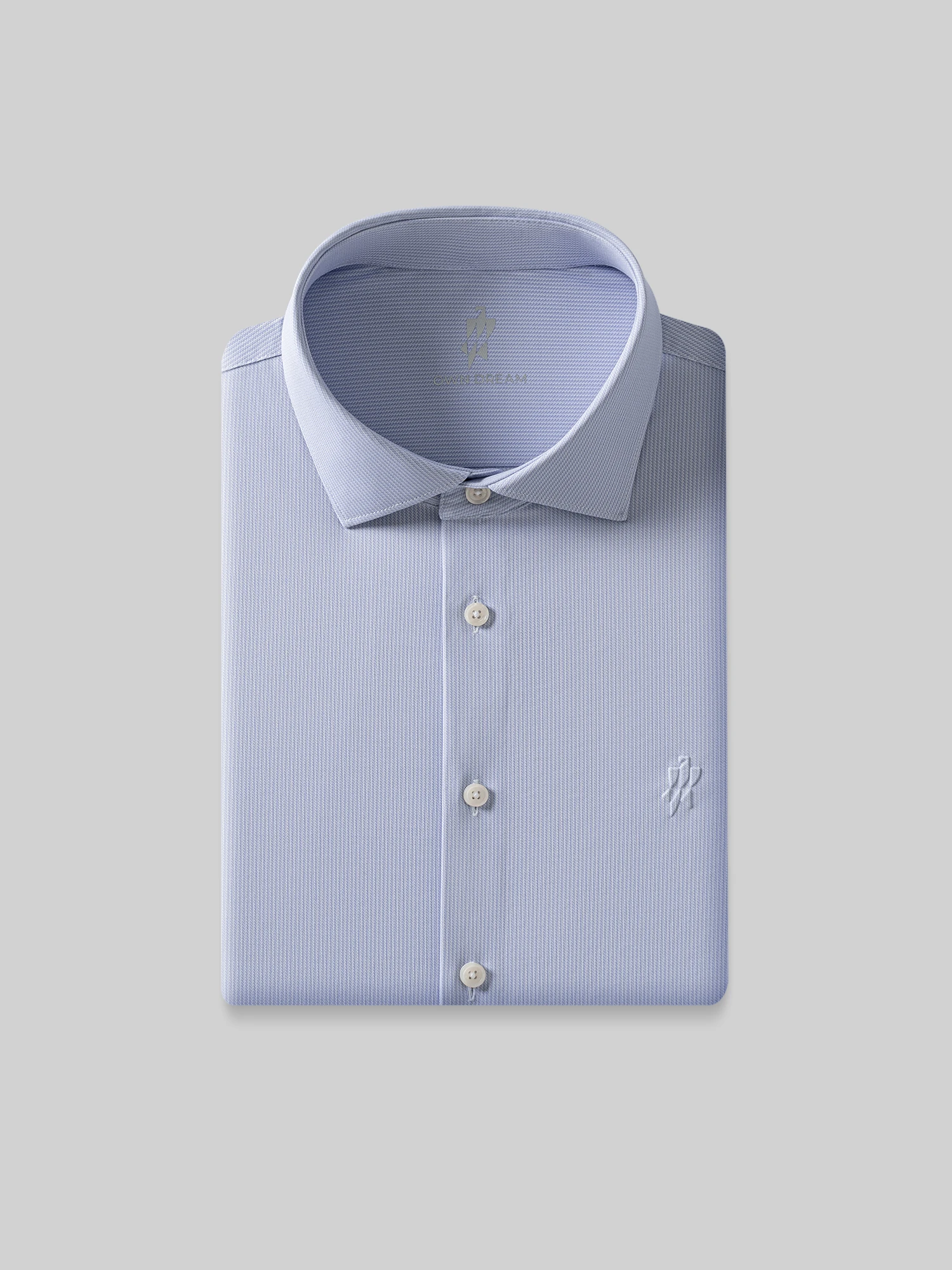 Light Purple Stripe Stretch Shirt