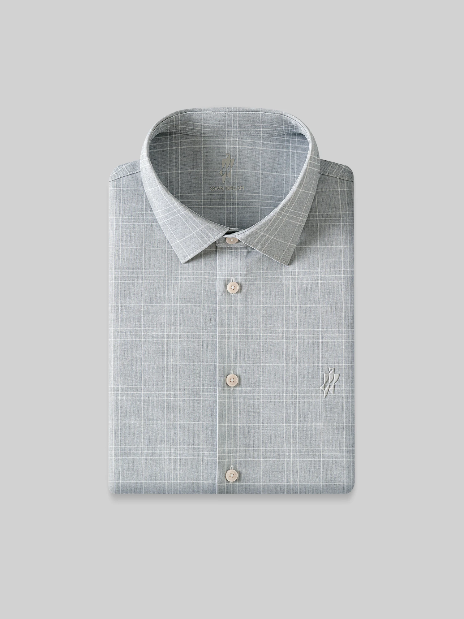 AirFlex Pro™ Mist Gray Check Stretch Shirt
