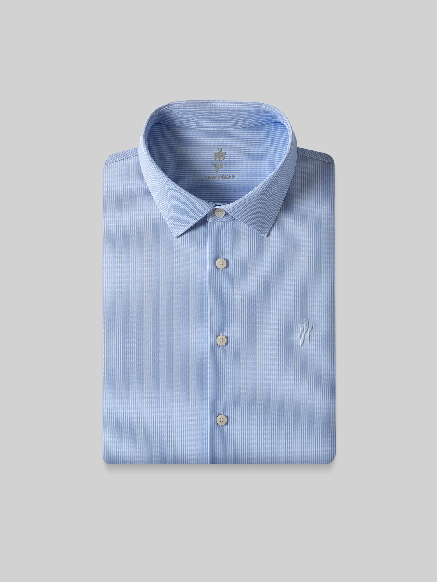 Stream Blue Stripe Stretch Shirt