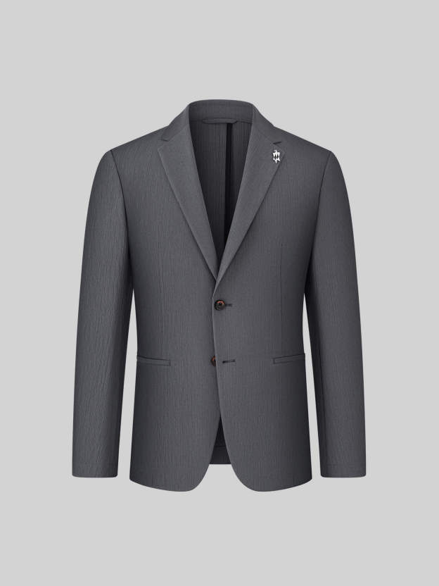Misty Gray Stretch Blazer