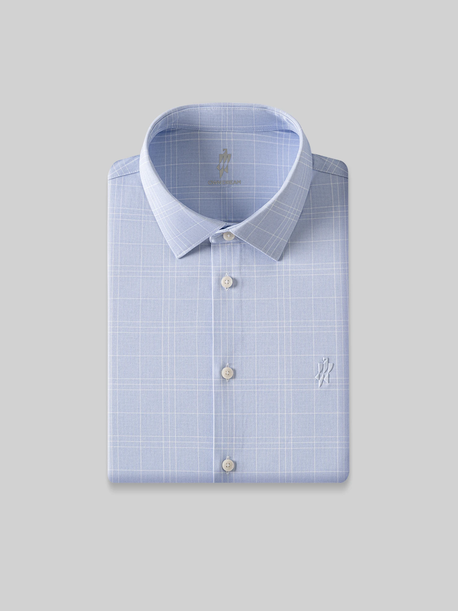 AirFlex Pro™ Sky Blue Check Stretch Shirt