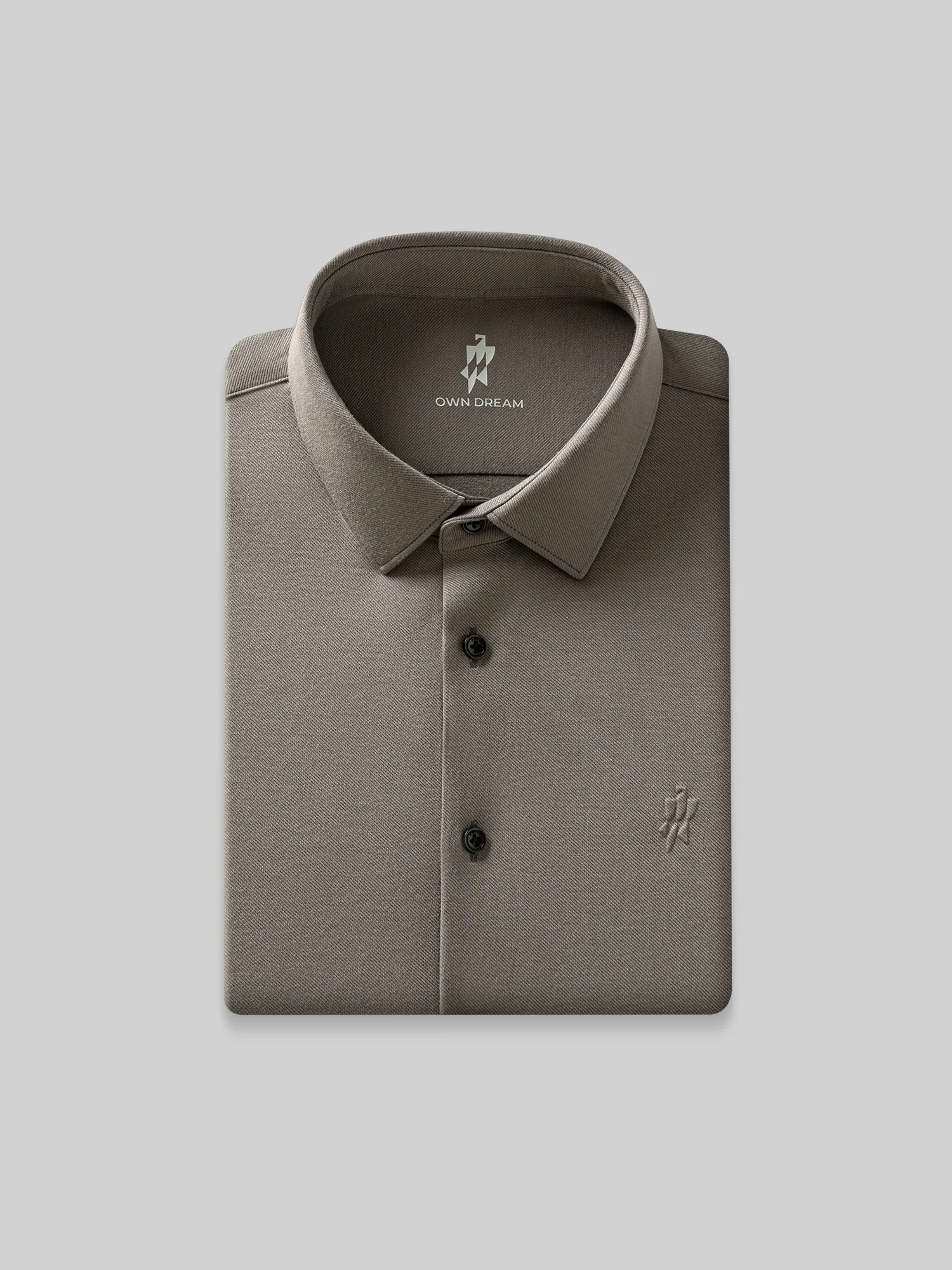 Dawn Gray Cashmere Stretch Shirt