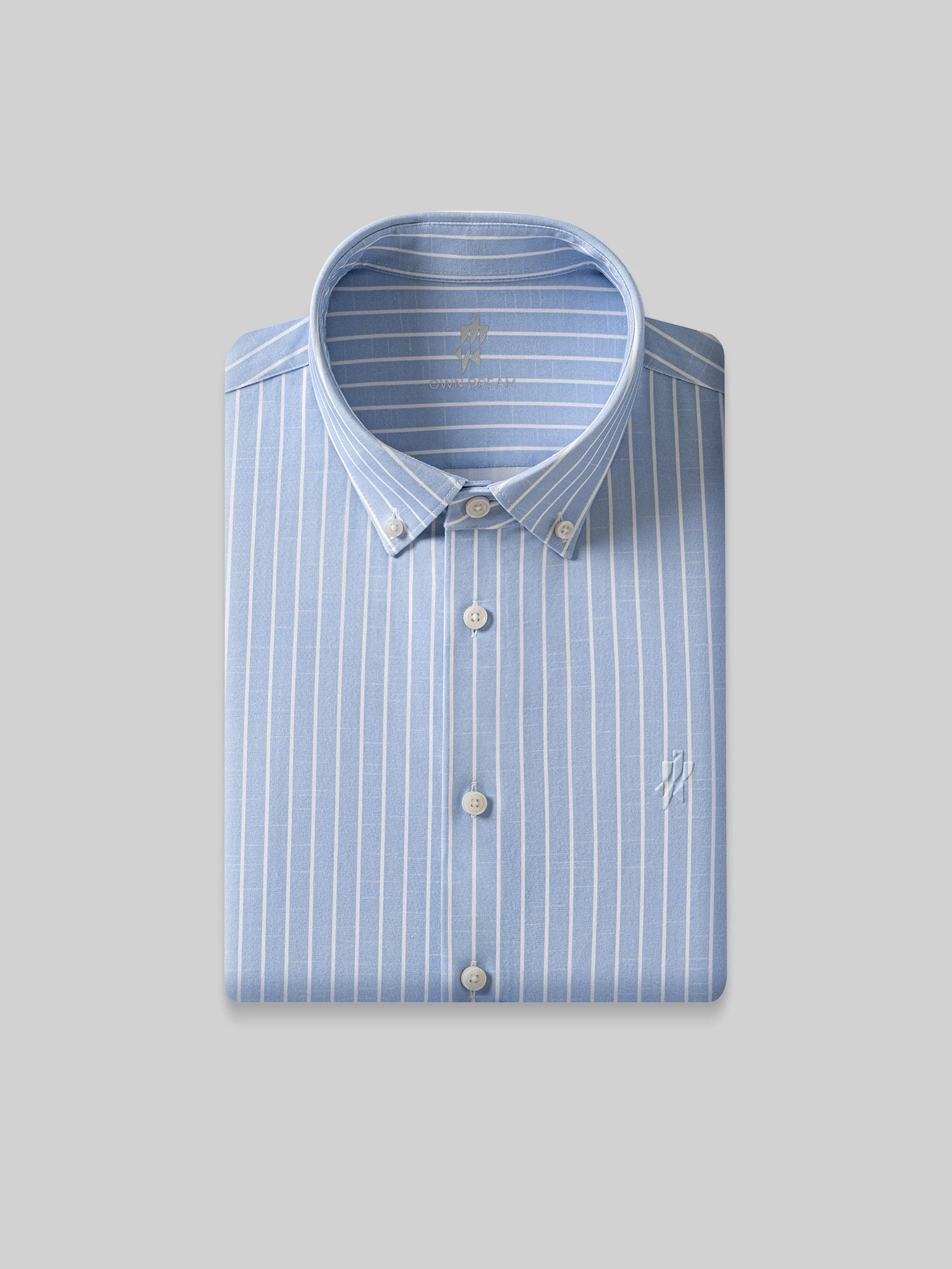 Cloud Creek Blue Stripe Stretch Shirt