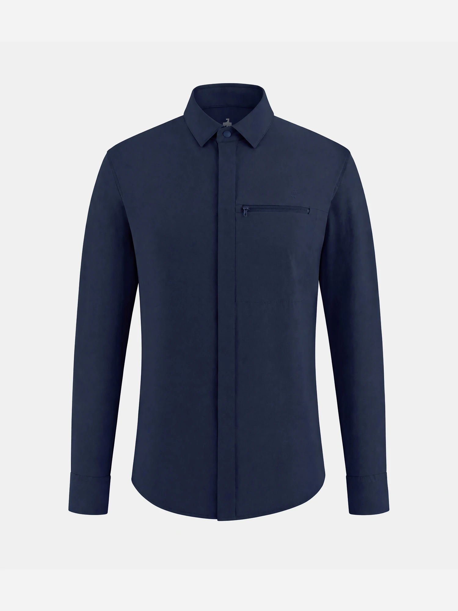 Skyline Navy Travel Stretch Shirt