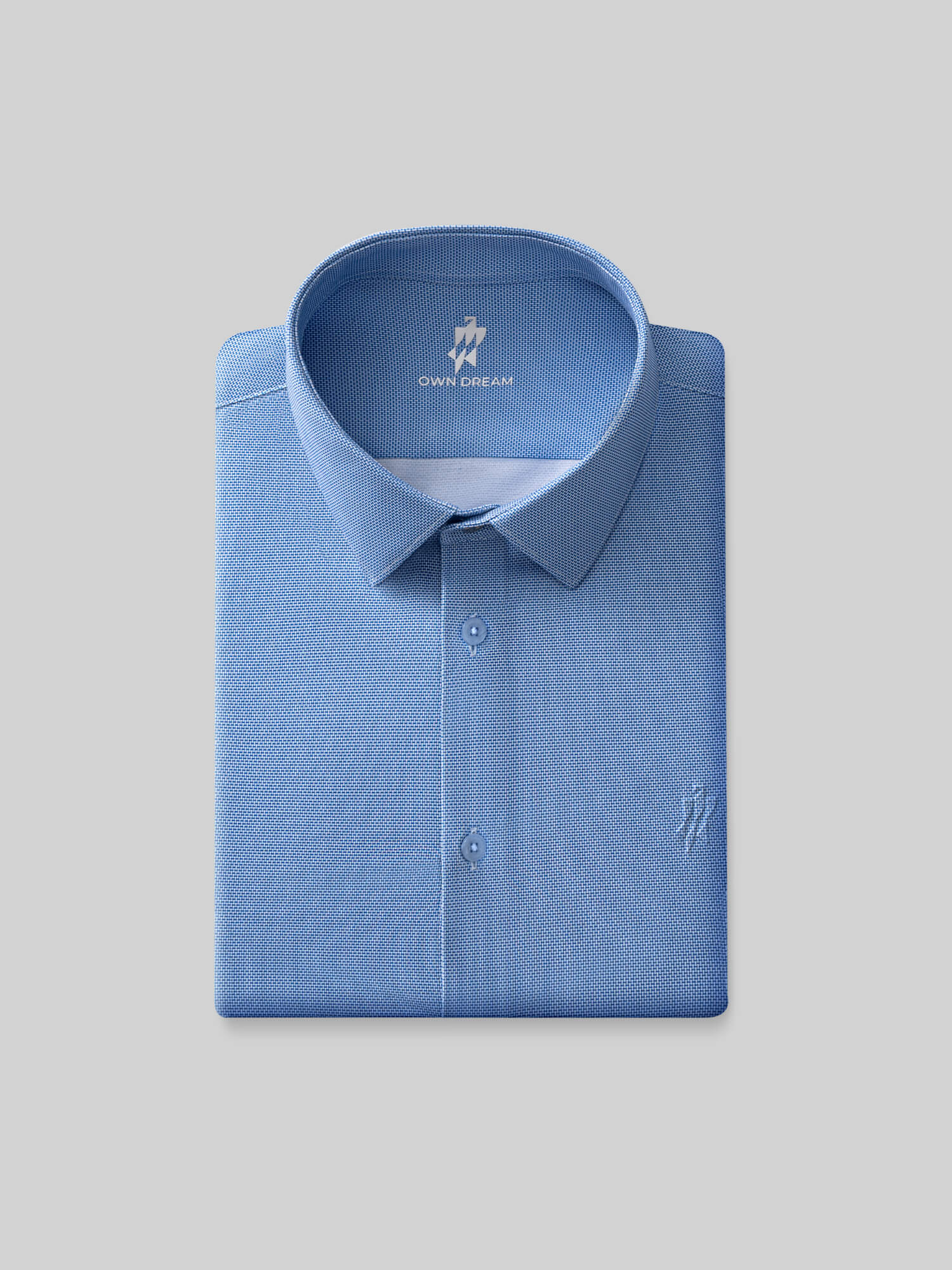 Ocean Blue High-Stretch Shirt​-Own Dream Shirts-Dress Shirts for Men