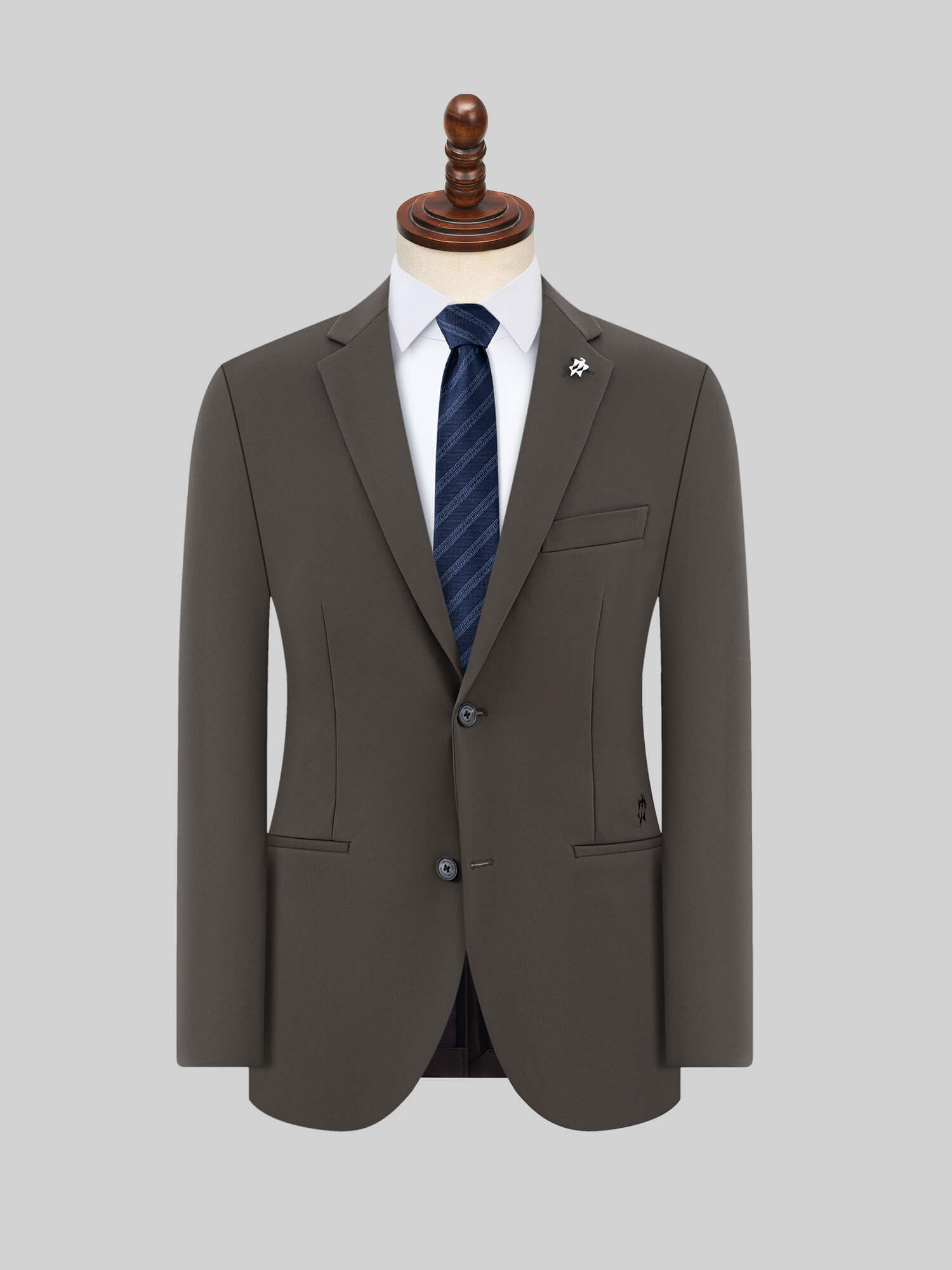 Autumn Brown Stretch Blazer