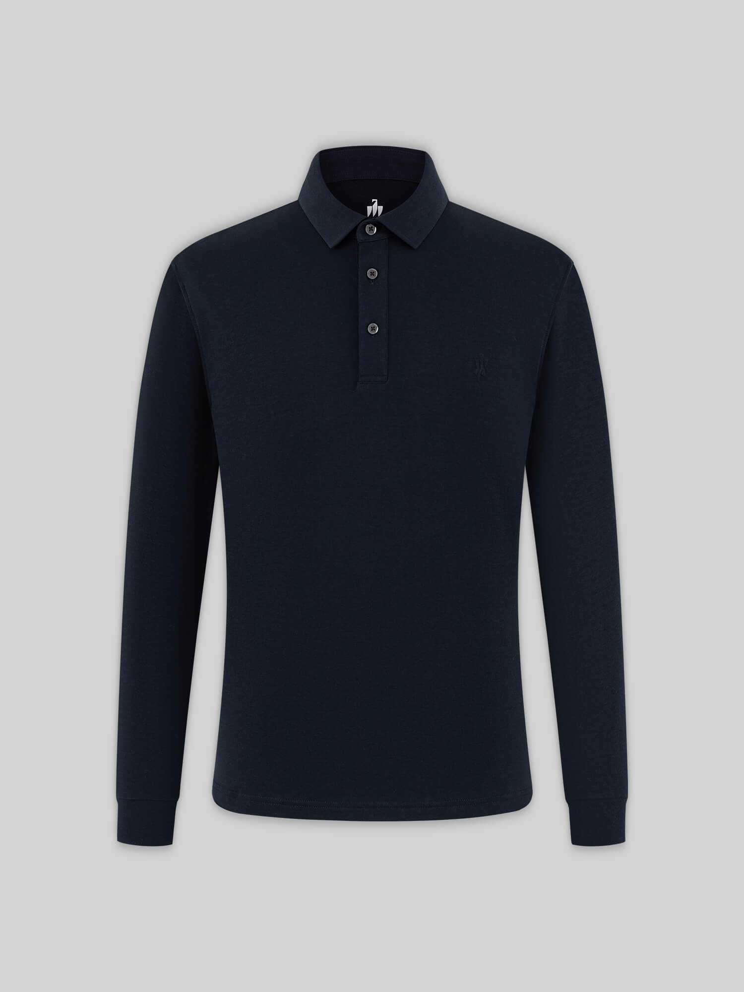 Evergreen Sage Long-Sleeve Stretch Polo