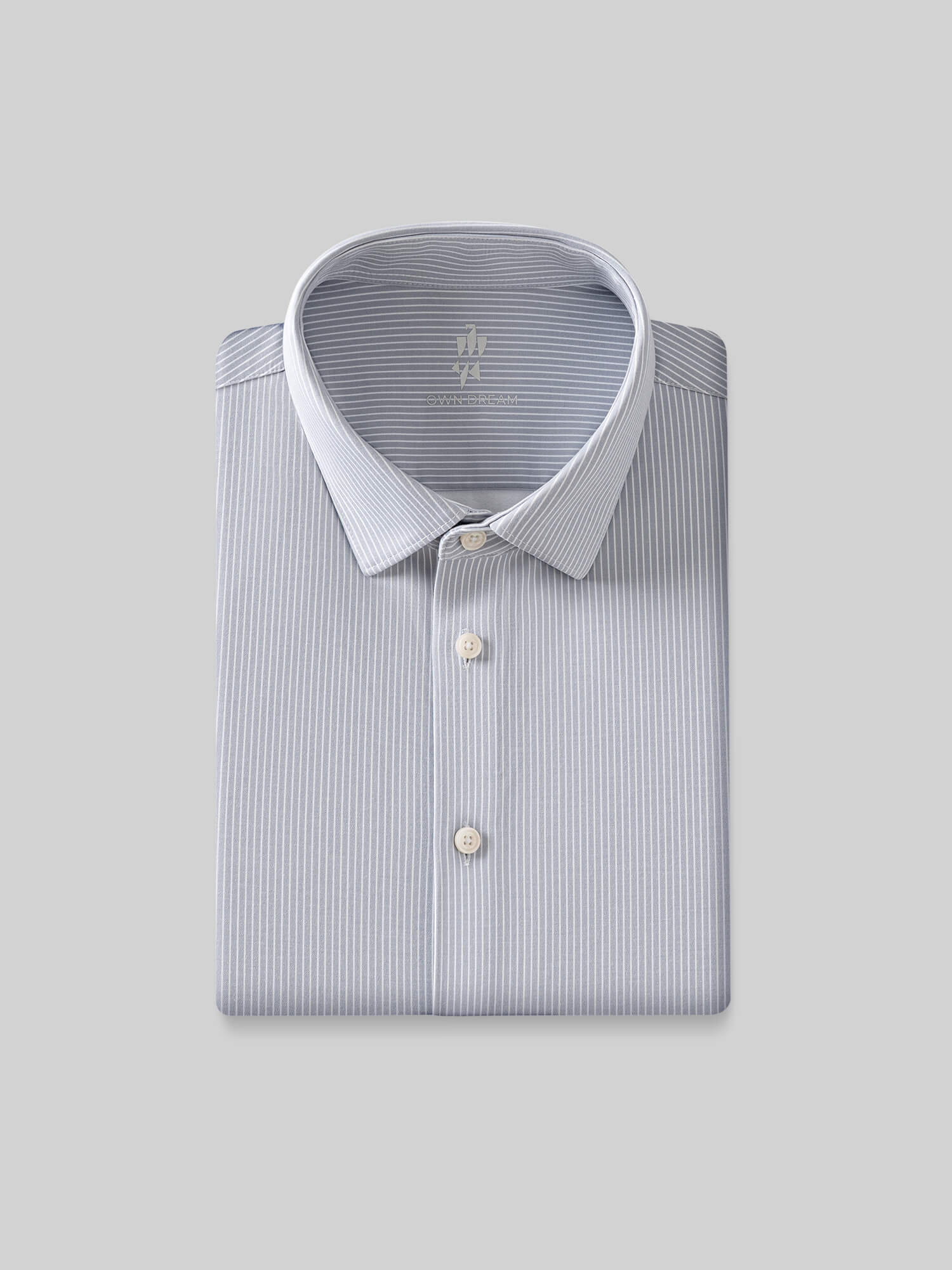 Stellar Gray Stripe Stretch Shirt