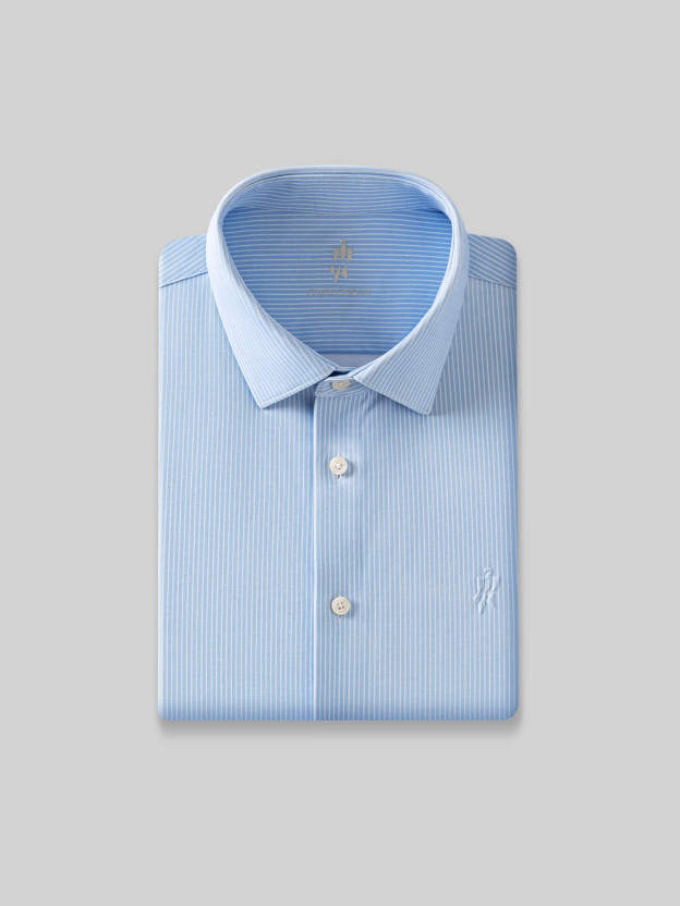 Stellar Blue Stripe Stretch Shirt
