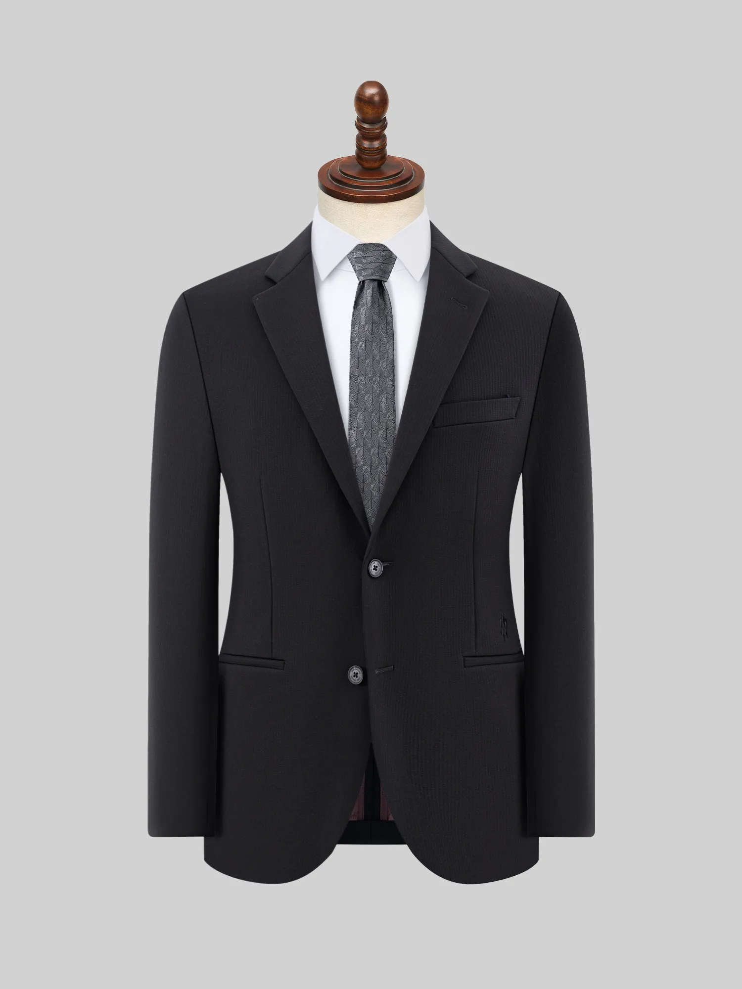 Falcon Black Shadow Plaid Stretch Blazer