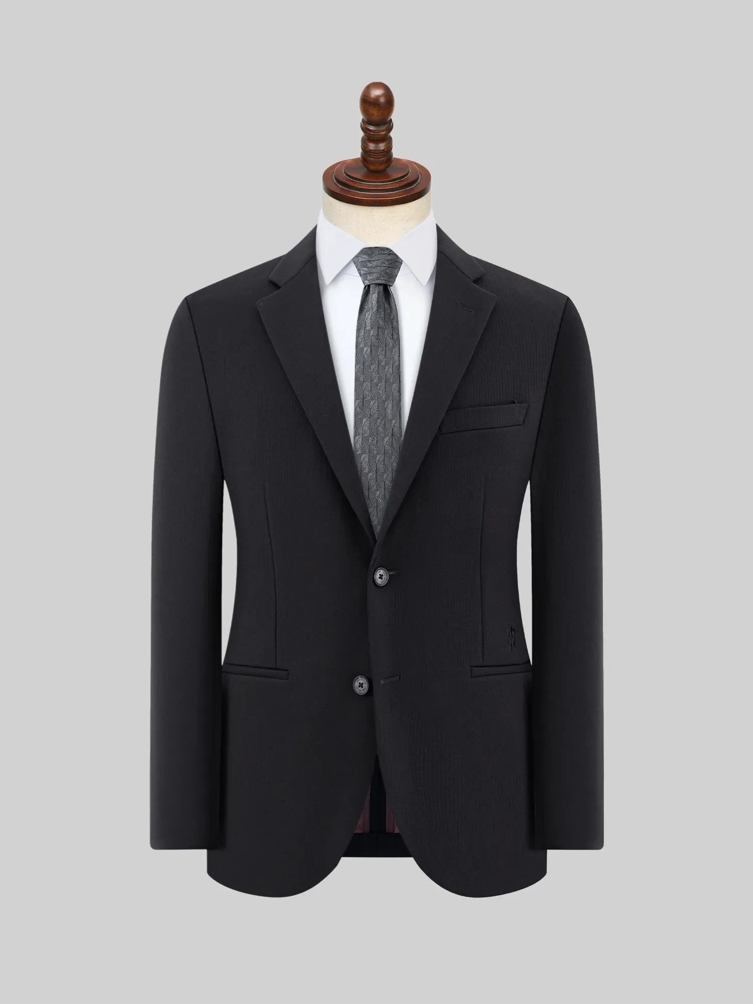 Falcon Black Shadow Plaid Stretch Blazer